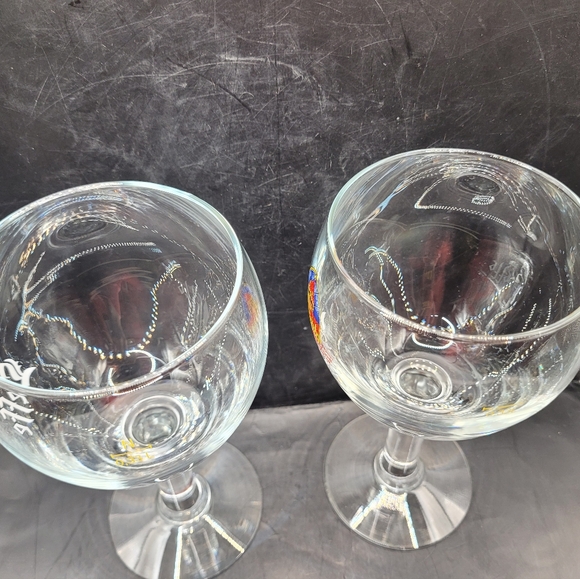 Set of 2 Leffe Beer Chalice Glasses 33cl – Stemmed Goblets – 7.5" Tall - Picture 7 of 8